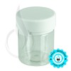 3oz PET Plastic Aviator Series by Chubby Gorilla TE/CRC Clear w/Solid White Cap(400/case) alternate view