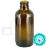 4oz Amber Glass Boston Round Bottle 24-400 (128/case)