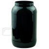 1 Gallon (128oz) Black PET Plastic Jar - 110/400 (Tray packs)