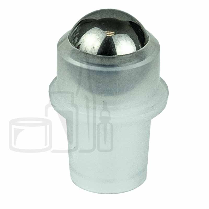 Stainless steel roller ball and natural colored holder for glass roll on bottle 16mm neck(2500/case)