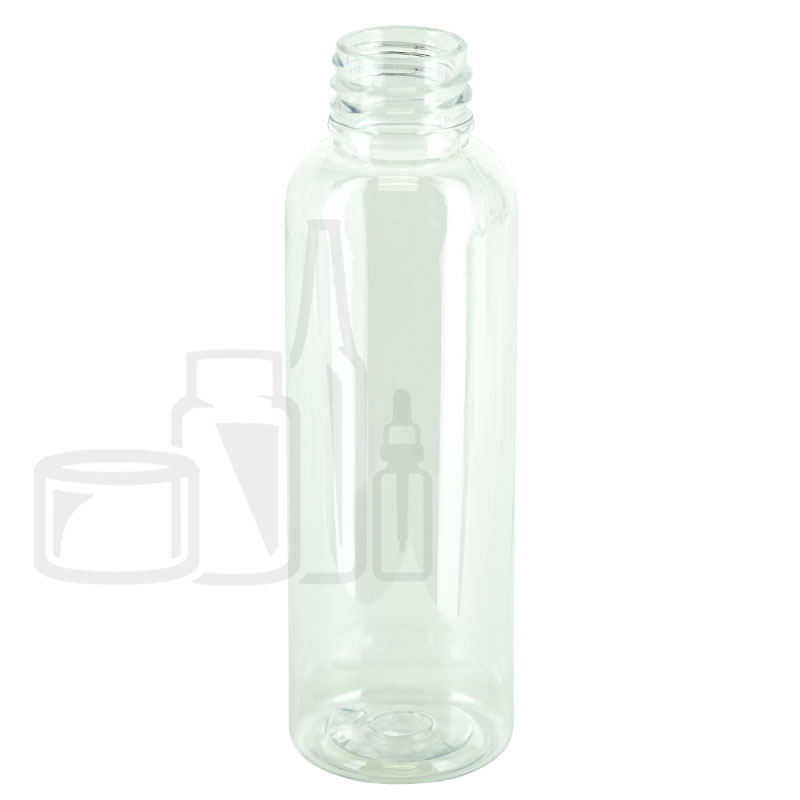 2oz Clear Cosmo Round PET Plastic Bottle 20-410(1100/case)