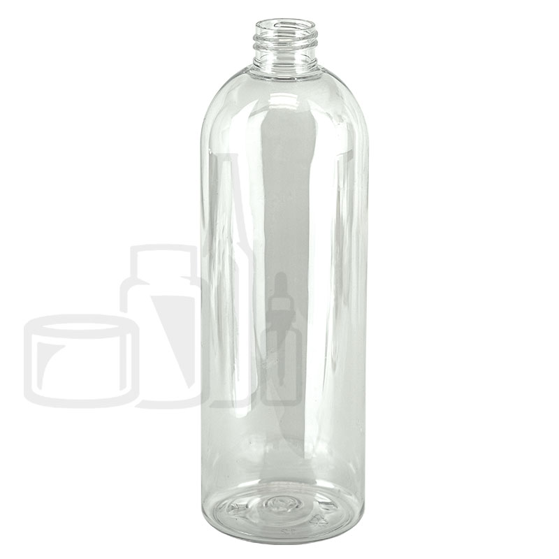 16oz Clear PET Plastic Cosmo/Bullet Bottle 28-410(84/case)