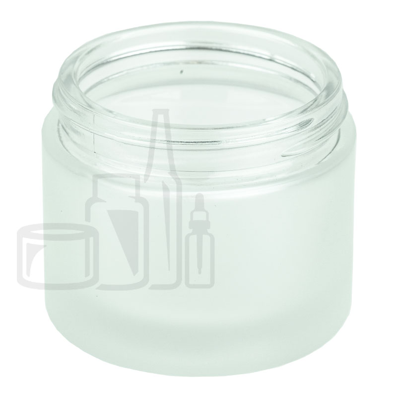 2oz Frosted Clear Glass Jar 53-400(144/case)