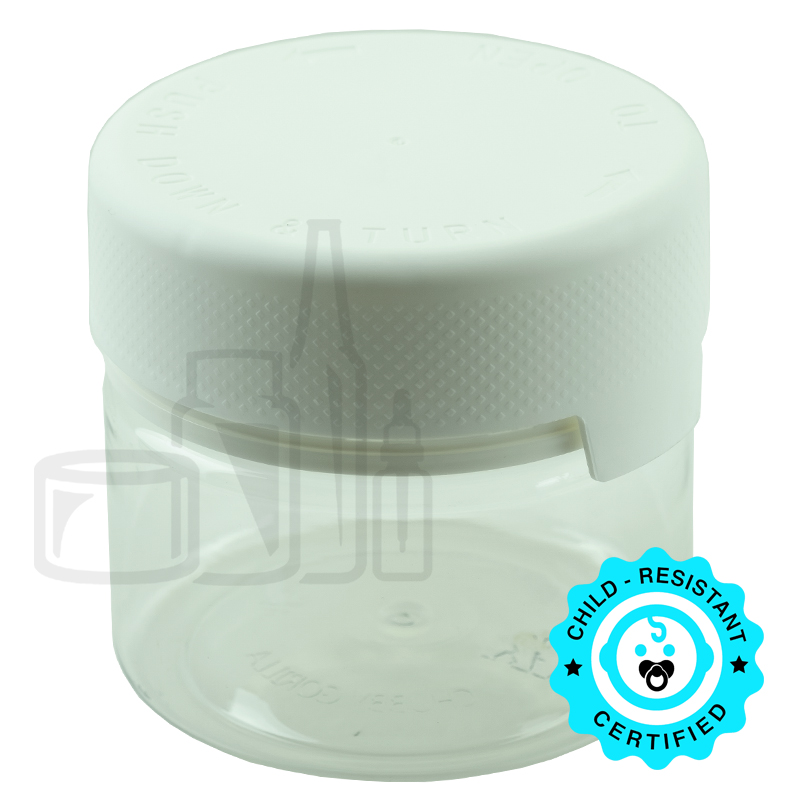 10oz PET Plastic Aviator Series by Chubby Gorilla TE/CRC Clear w/Solid White Cap(80/case)
