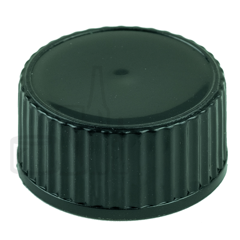 Black CT Closure PP Lid Ribbed/Smooth w/ Polycone Liner 20-400(4,500/case)