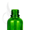 30ml Green Glass Euro Round Bottle 18-415 alternate view
