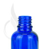 30ml Cobalt Blue Glass Euro Round Bottle 18-415 alternate view