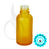 30ml Frosted Orange Glass Euro Round Bottle 18-415 alternate view