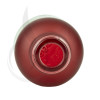 30ml Frosted Red Glass Euro Round Bottle 18-415 alternate view