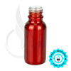 30ml Shiny Red Glass Boston Round Hybrid Bottle 20-415 alternate view