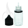 V3 - 30ML PET Plastic CLEAR STUBBY CHUBBY GORILLA BOTTLE W/ CRC/TE SOLID BLACK CAP(1000/case) alternate view