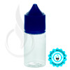 V3 - 30ML PET CLEAR STUBBY CHUBBY GORILLA BOTTLE W/ CRC/TE SOLID BLUE CAP(1000/case) alternate view