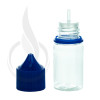V3 - 30ML PET CLEAR STUBBY CHUBBY GORILLA BOTTLE W/ CRC/TE SOLID BLUE CAP(1000/case) alternate view
