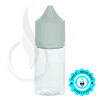 V3 - 30ML PET Plastic CLEAR STUBBY CHUBBY GORILLA BOTTLE W/ CRC/TE SOLID WHITE CAP(1000/case) alternate view