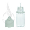 V3 - 30ML PET Plastic CLEAR STUBBY CHUBBY GORILLA BOTTLE W/ CRC/TE SOLID WHITE CAP(1000/case) alternate view