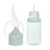 V3 - 30ML PET CLEAR STUBBY CHUBBY GORILLA BOTTLE W/ CRC/TE SOLID WHITE CAP(1000/case) alternate view