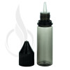 V3 - 15ML PET Plastic TRANSPARENT BLACK CHUBBY GORILLA BOTTLE W/ CRC/TE SOLID BLACK CAP(1000/case) alternate view