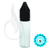 V3 - 15ML PET Plastic CLEAR CHUBBY GORILLA BOTTLE W/ CRC/TE SOLID BLACK CAP(1000/case) alternate view