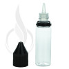 V3 - 15ML PET Plastic CLEAR CHUBBY GORILLA BOTTLE W/ CRC/TE SOLID BLACK CAP(1000/case) alternate view