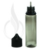 V3 - 60ML PET Plastic CHUBBY GORILLA TRANSPARENT BLACK BOTTLE W/ CRC/TE SOLID BLACK CAP(500/case) alternate view