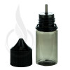 V3 - 30ML PET Plastic TRANSPARENT BLACK STUBBY CHUBBY GORILLA BOTTLE W/ CRC/TE SOLID BLACK CAP(1000/case) alternate view