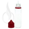 V3 - 60ML PET CHUBBY GORILLA CLEAR BOTTLE W/ CRC/TE SOLID RED CAP alternate view