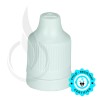 White CRC (Child Resistant Closure) Tamper Evident Bottle Cap with TIP INCLUDED but SEPARATED