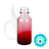1oz Faded Red Glass Boston Round Bottle 20-400 (180/case) alternate view