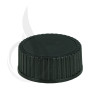 Black CT Closure Phenolic Lid Ribbed w/ Polycone Liner 20-400 alternate view