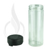 8oz PET Plastic Aviator Series by Chubby Gorilla TE/CRC Clear w/ Black Cap(200/case) alternate view