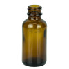 1oz Amber Glass Boston Round Bottle 20-400 alternate view