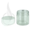 2oz PET Aviator Series by Chubby Gorilla TE/CRC Clear w/Solid White Cap(500/case) alternate view