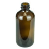 8oz Amber Glass Boston Round Bottle 28-400 alternate view