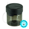 2oz PET Plastic Aviator Series by Chubby Gorilla TE/CRC Translucent Black w/Solid Black Cap(500/case) alternate view