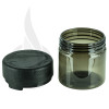 2oz PET Plastic Aviator Series by Chubby Gorilla TE/CRC Translucent Black w/Solid Black Cap(500/case) alternate view