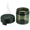 2oz PET Plastic Aviator Series by Chubby Gorilla TE/CRC Translucent Black w/Solid Black Cap(500/case) alternate view