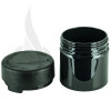 2oz PET Plastic Aviator Series by Chubby Gorilla TE/CRC Solid Black w/Solid Black Cap(500/case) alternate view
