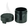 2oz PET Plastic Aviator Series by Chubby Gorilla TE/CRC Solid Black w/Solid Black Cap(500/case) alternate view