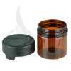 2oz PET Plastic Aviator Series by Chubby Gorilla TE/CRC Amber w/Solid Black Cap(500/case) alternate view