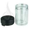 4oz PET Plastic Aviator Series by Chubby Gorilla TE/CRC Clear w/Solid Black Cap(400/case) alternate view