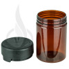 4oz PET Plastic Aviator Series by Chubby Gorilla TE/CRC Amber w/Solid Black Cap(400/case) alternate view