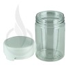 4oz PET Aviator Series by Chubby Gorilla TE/CRC Clear w/Solid White Cap(400/case) alternate view