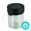 3oz PET Plastic Aviator Series by Chubby Gorilla TE/CRC Clear w/Solid Black Cap(400/case) alternate view