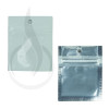Hanging Zip Bag - Clear Front with White Back - 2" x 2" alternate view