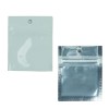 Hanging Zip Bag - Clear Front with White Back - 2" x 2" alternate view