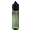 V3 - 60ML PET Plastic CHUBBY GORILLA TRANSPARENT BLACK BOTTLE W/ CRC/TE SOLID BLACK CAP(500/case) alternate view