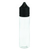 V3 - 60ML PET Plastic CHUBBY GORILLA CLEAR BOTTLE W/ CRC/TE SOLID BLACK CAP alternate view