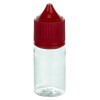 V3 - 30ML PET CLEAR STUBBY CHUBBY GORILLA BOTTLE W/ CRC/TE SOLID RED CAP(1000/cs) alternate view