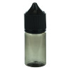 V3 - 30ML PET Plastic TRANSPARENT BLACK STUBBY CHUBBY GORILLA BOTTLE W/ CRC/TE SOLID BLACK CAP(1000/case) alternate view