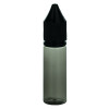 V3 - 15ML PET Plastic TRANSPARENT BLACK CHUBBY GORILLA BOTTLE W/ CRC/TE SOLID BLACK CAP(1000/case) alternate view